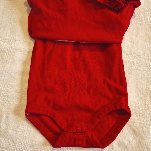 Gymboree girls 3-6 months layered shirt with bodysuit attached Gingerbread Girl - Picture 5 of 8